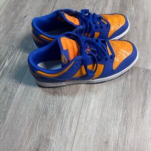 Nike Vibrant Blue and Orange Low-Top Sneakers